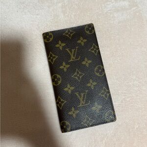 Louis Vuitton Brown and Gold Monogram Card Holder